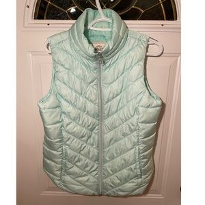 ✨SO Mint Green Puffer Vest LIKE NEW✨